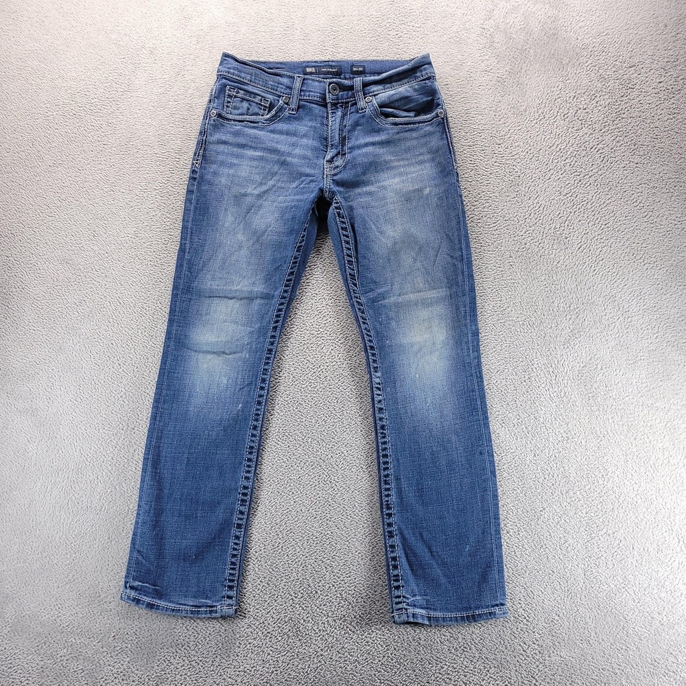 BKE Jake Straight Jeans Mens 30x30 Blue Regular Straight Medium Wash Stretch